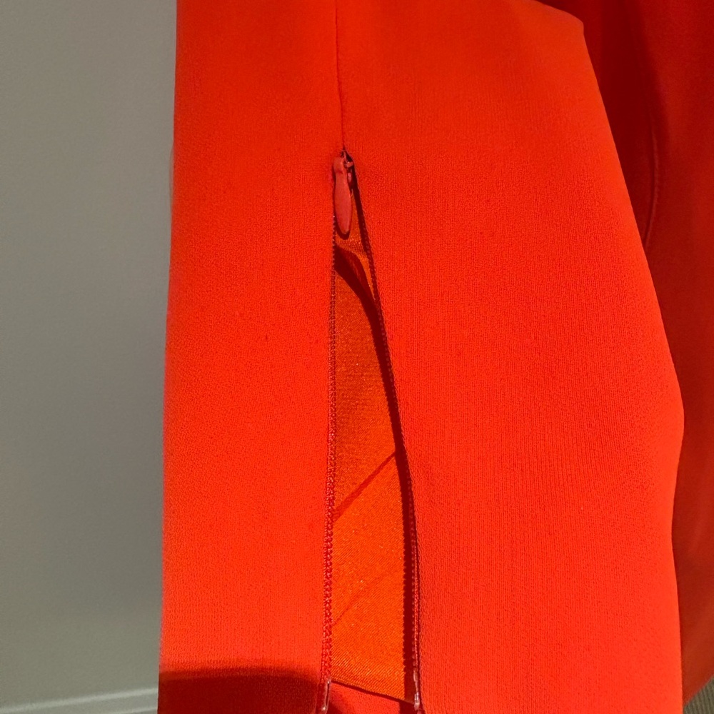 Tie Neck Midi Dress with Shoulder Pad - Picture 6 of 8